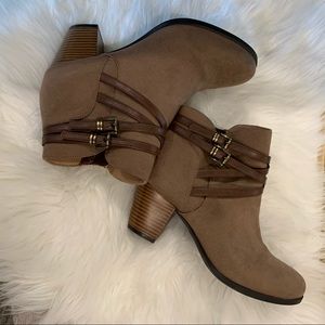 Brown Memory Foam Booties